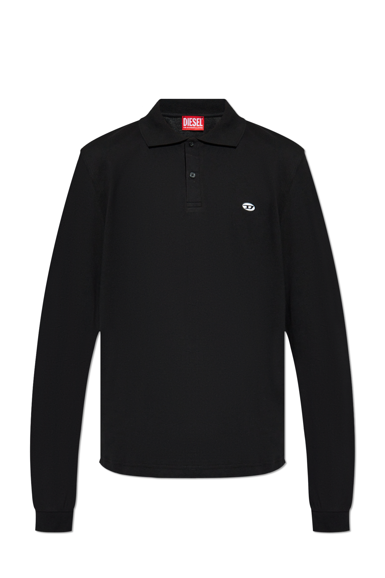 Black Polo T-REJUST-LS-DOVAL-PJ Diesel - Vitkac AS